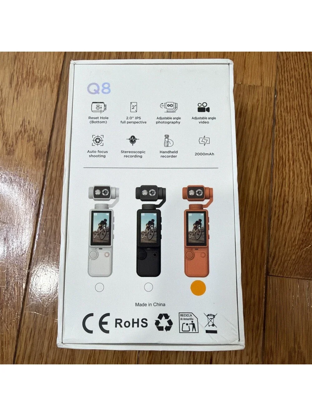 HD Action Camera for Outdoor Recording Compact Handheld Video Device -No SD Card